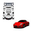 CONVERSION 718 982 GT4 BODY KIT for PORSCHE CAYMAN 987 2005 - 2013
Set includes:

Front Lip
Front Bumper Air Vent Trims
Front Bumper Fins
Front Grille
Led Light Covers / Front Fascia Attachments
License Plate
Rear Bumper Assembly (FRP)
Rear Diffuser (FRP)
Material: Plastic + FRP

NOTE: Professional installation is required.