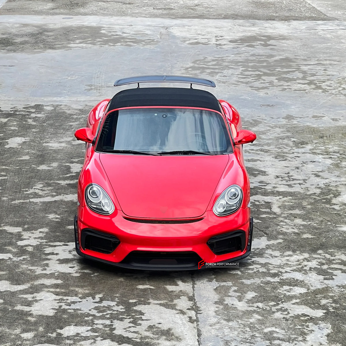 CONVERSION UPGRADE FACELIFT OLD TO NEW BODY KIT for Porsche Cayman 987 2005 - 2013 to 718 982 GT4 2016+
Set includes:

Front Lip
Front Bumper Air Vent Trims
Front Bumper Fins
Front Grille
Led Light Covers / Front Fascia Attachments
License Plate
Rear Bumper Assembly
Rear Diffuser
Material: Plastic

NOTE: Professional installation is required.