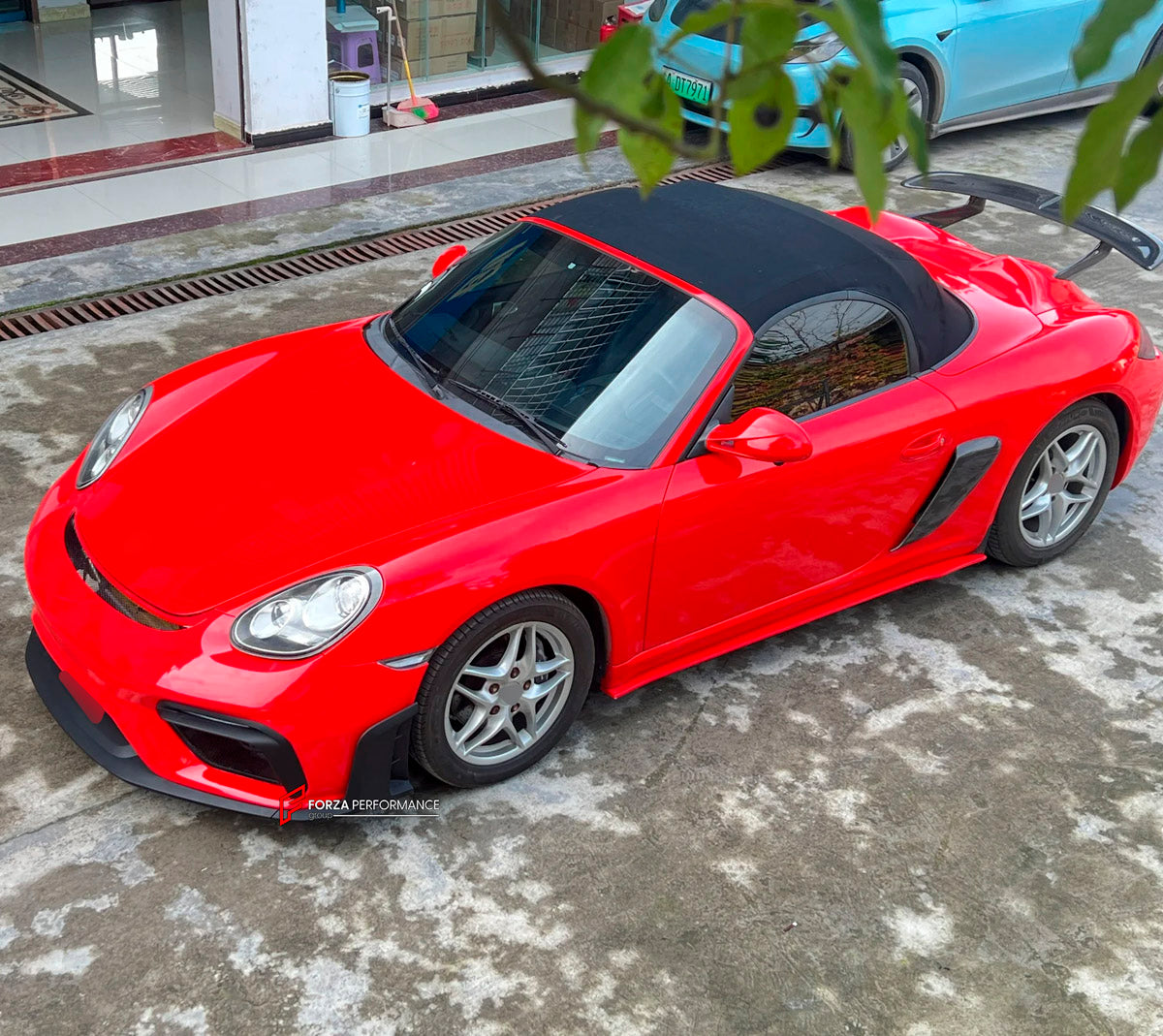 CONVERSION UPGRADE FACELIFT OLD TO NEW BODY KIT for Porsche Cayman 987 2005 - 2013 to 718 982 GT4 2016+
Set includes:

Front Lip
Front Bumper Air Vent Trims
Front Bumper Fins
Front Grille
Led Light Covers / Front Fascia Attachments
License Plate
Rear Bumper Assembly
Rear Diffuser
Material: Plastic

NOTE: Professional installation is required.