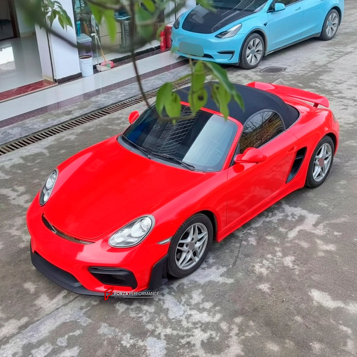 CONVERSION UPGRADE FACELIFT OLD TO NEW BODY KIT for Porsche Cayman 987 2005 - 2013 to 718 982 GT4 2016+
Set includes:

Front Lip
Front Bumper Air Vent Trims
Front Bumper Fins
Front Grille
Led Light Covers / Front Fascia Attachments
License Plate
Rear Bumper Assembly
Rear Diffuser
Material: Plastic

NOTE: Professional installation is required.