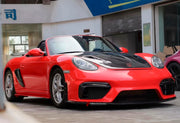 CONVERSION UPGRADE FACELIFT OLD TO NEW BODY KIT for Porsche Cayman 987 2005 - 2013 to 718 982 GT4 2016+
Set includes:

Front Lip
Front Bumper Air Vent Trims
Front Bumper Fins
Front Grille
Led Light Covers / Front Fascia Attachments
License Plate
Rear Bumper Assembly
Rear Diffuser
Material: Plastic

NOTE: Professional installation is required.