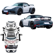 CONVERSION UPGRADE FACELIFT OLD TO NEW BODY KIT for Porsche CAYMAN BOXSTER 981 2012 - 2016 to 718 BOXSTER CAYMAN 982 GT4 2017 - 2025
Set includes:

Front Bumper Assembly
Headlights
Front Fenders
Side Skirts
Taillights
Rear Bumper Assembly
Material: Plastic

NOTE: Professional installation is required.