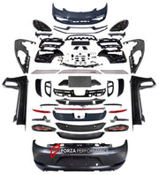 CONVERSION BODY KIT for PORSCHE CAYMAN BOXSTER 981 2012 - 2016 upgrade to 718 BOXSTER CAYMAN 982 GTS 2017 - 2025

Set includes:

Front Bumper Assembly

Headlights
Front Fenders
Side Skirts
Taillights
Rear Bumper Assembly


Material: Plastic

Note: Professional installation is required