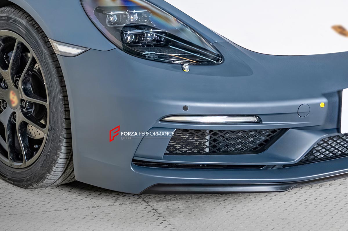 CONVERSION 718 982 GTS BODY KIT for PORSCHE CAYMAN BOXSTER 981 2012 - 2016
Set includes:

Front Bumper Assembly
Headlights
Front Fenders
Side Skirts
Taillights
Rear Bumper Assembly
Material: Plastic

NOTE: Professional installation is required.