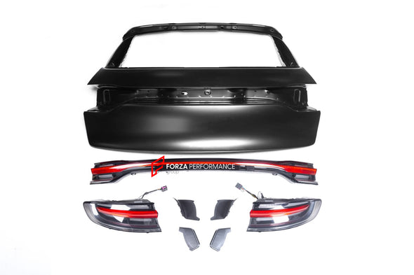 CONVERSION BODY KIT for PORSCHE MACAN 95B 2014 - 2018 UPGRADE to 95B.2 TURBO STYLE 2021+  Set includes:  Front Bumper Assembly - Turbo Style Headlights Rear Bumper Assembly Rear Trunk Rear Tail Lights