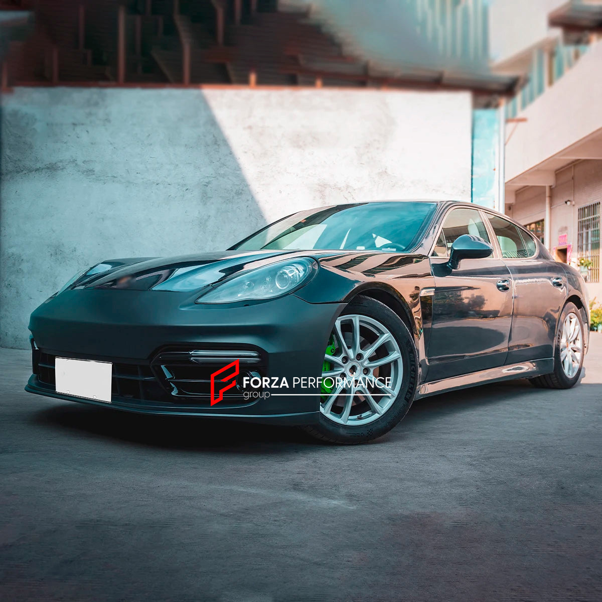 CONVERSION BODY KIT for PORSCHE PANAMERA 970.1 2009-2013 UPGRADE to GTS FACELIFT

Set includes:

Front Bumper
LED Lights

Material: Plastic

NOTE: Professional installation is required. Factory LED DRL must be reused
