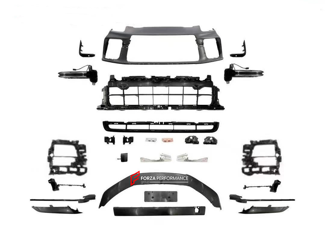 CONVERSION BODY KIT for PORSCHE PANAMERA G3 972 4 4S 4E HYBRID GTS 2024+ UPGRADE to PORSCHE PANAMERA G3 972 TURBO TURBO S 2024+

Set includes:

Front Bumper Assembly
Front DRL Lights
Grille
Side Skirts
Rear Diffuser

Material: Plastic PP

Note: Professional installation is required.