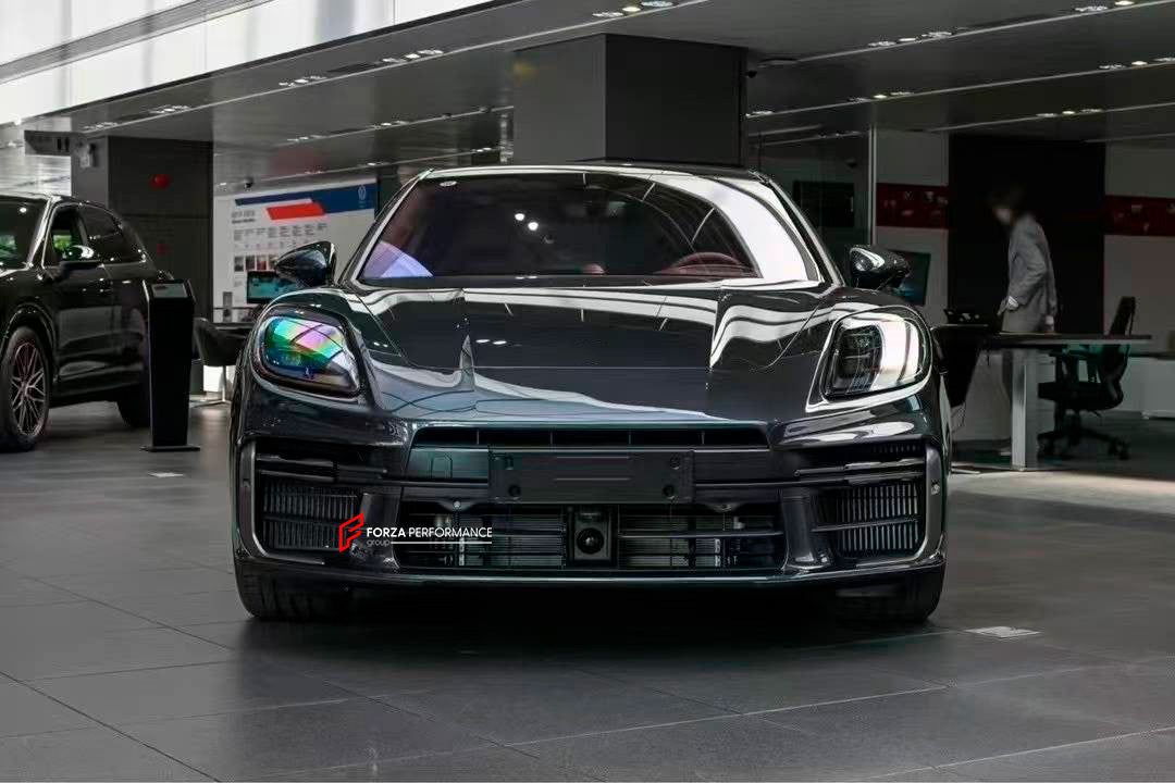 CONVERSION BODY KIT for PORSCHE PANAMERA G3 972 4 4S 4E HYBRID GTS 2024+ UPGRADE to PORSCHE PANAMERA G3 972 TURBO TURBO S 2024+

Set includes:

Front Bumper Assembly
Front DRL Lights
Grille
Side Skirts
Rear Diffuser

Material: Plastic PP

Note: Professional installation is required.