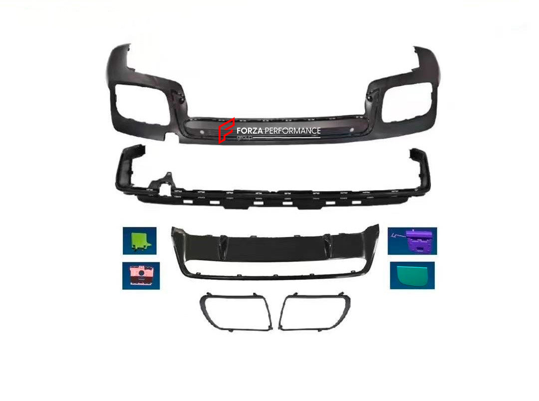 CONVERSION BODY KIT for PORSCHE PANAMERA G3 972 4 4S 4E HYBRID GTS 2024+ UPGRADE to PORSCHE PANAMERA G3 972 TURBO TURBO S 2024+

Set includes:

Front Bumper Assembly
Front DRL Lights
Grille
Side Skirts
Rear Diffuser

Material: Plastic PP

Note: Professional installation is required.