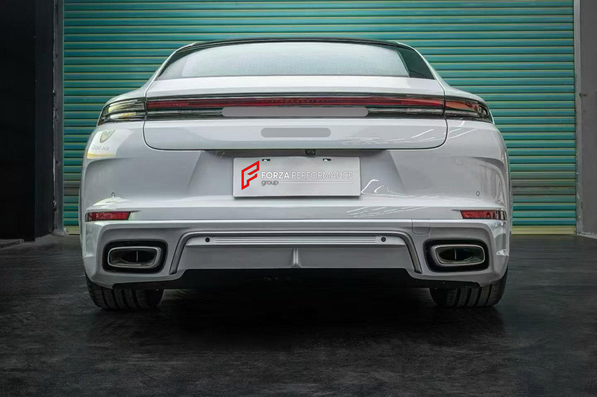 CONVERSION BODY KIT for PORSCHE PANAMERA G3 972 976 2024+ UPGRADE to TURBO 2024+ FORZA PERFORMANCE custom fit Turbo Style

Set includes:
Front Lip
Front Bumper Assembly
Side Skirts
Rear Bumper Assembly
Rear Diffuser

Material: Plastic

NOTE: Professional installation is required.