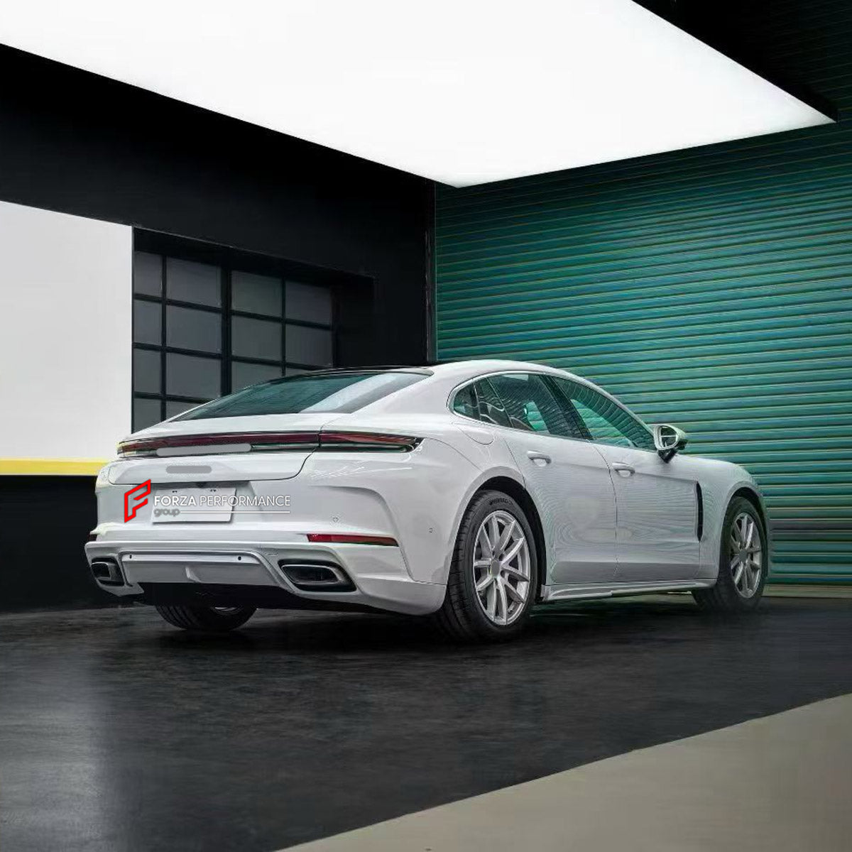 CONVERSION BODY KIT for PORSCHE PANAMERA G3 972 976 2024+ UPGRADE to TURBO 2024+ FORZA PERFORMANCE custom fit Turbo Style

Set includes:
Front Lip
Front Bumper Assembly
Side Skirts
Rear Bumper Assembly
Rear Diffuser

Material: Plastic

NOTE: Professional installation is required.
