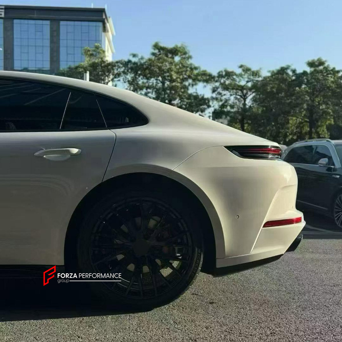 CONVERSION BODY KIT for PORSCHE PANAMERA G3 972 976 2024+ UPGRADE to TURBO 2024+ FORZA PERFORMANCE custom fit Turbo Style

Set includes:
Front Lip
Front Bumper Assembly
Side Skirts
Rear Bumper Assembly
Rear Diffuser

Material: Plastic

NOTE: Professional installation is required.