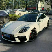 CONVERSION BODY KIT for PORSCHE PANAMERA G3 972 976 2024+ UPGRADE to TURBO 2024+ FORZA PERFORMANCE custom fit Turbo Style

Set includes:
Front Lip
Front Bumper Assembly
Side Skirts
Rear Bumper Assembly
Rear Diffuser

Material: Plastic

NOTE: Professional installation is required.