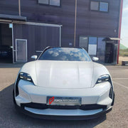 CONVERSION BODY KIT for PORSCHE TAYCAN 9J1.1 2020 - 2024 UPGRADE to TAYCAN TURBO GT 9J1.2 2024+ FORZA PERFORMANCE custom fit Turbo GT Style

Set includes:
Front Lip
Front Bumper Assembly
Rear Bumper Assembly
Rear Diffuser

Material: Plastic

NOTE: Professional installation is required.