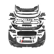 CONVERSION BODY KIT for PORSCHE TAYCAN 9J1.1 2020 - 2024 UPGRADE to TAYCAN TURBO GT 9J1.2 2024+ FORZA PERFORMANCE custom fit Turbo GT Style

Set includes:
Front Lip
Front Bumper Assembly
Rear Bumper Assembly
Rear Diffuser

Material: Plastic

NOTE: Professional installation is required.
