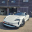 CONVERSION BODY KIT for PORSCHE TAYCAN 9J1.1 2020 - 2024 UPGRADE to TAYCAN TURBO GT 9J1.2 2024+ FORZA PERFORMANCE custom fit Turbo GT Style

Set includes:
Front Lip
Front Bumper Assembly
Rear Bumper Assembly
Rear Diffuser

Material: Plastic

NOTE: Professional installation is required.