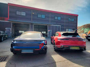 CONVERSION BODY KIT for PORSCHE TAYCAN J1.1 2020-2024 SPORT TURISMO UPGRADE to PORSCHE TAYCAN J1.2 TURBO GT 2025+ FACELIFT

Set includes:

Front Lip
Front Bumper
Side Skirts
Rear Bumper
Rear Diffuser

Material: Plastic

Note: Professional installation is required