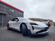 CONVERSION BODY KIT for PORSCHE TAYCAN J1.1 2020 - 2024 UPGRADE to PORSCHE TAYCAN TURBO J1.2 2025+ FACELIFT

Set includes:



Front Lip
Front Bumper
Rear Bumper
Rear Diffuser
Material: Plastic

Note: Professional installation is required