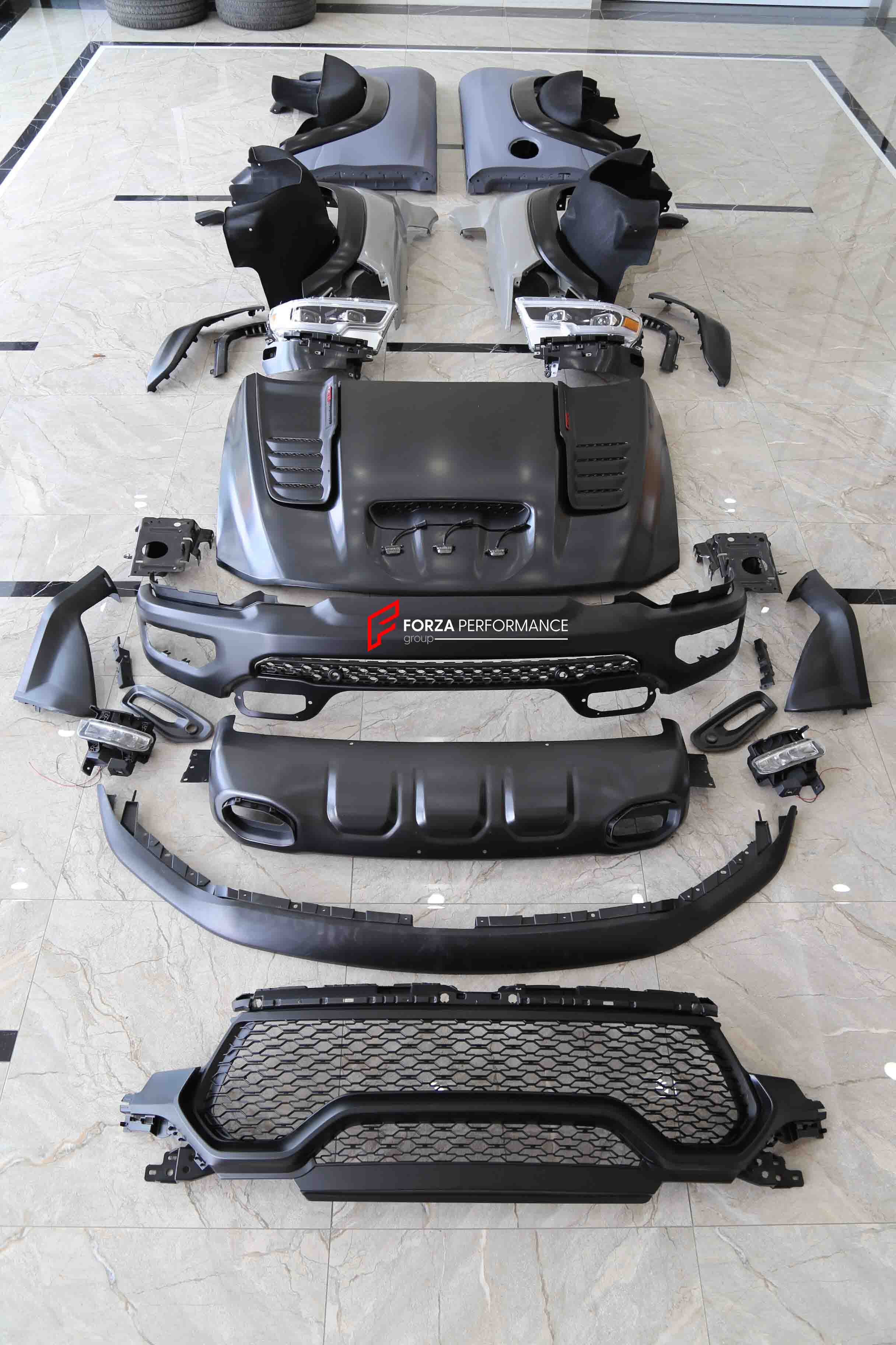 Ram Body Guide CONVERSION UPGRADE BODY KIT FOR DODGE RAM 1500 TO TRX v3 – Forza ...