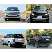 CONVERSION UPGRADE FACELIFT OLD TO NEW BODY KIT for Land Rover Range Rover Vogue L405 2012 - 2017 to Vogue L460 2021+
Set includes:

Front Lip
Front Bumper Assembly
Front Grille
Hood Bonnet
Front Fenders
Side Skirts
Door Panels
Body Side Door Moldings
Rear Fenders
Roof Spoiler
Rear Bumper Assembly
Rear Diffuser
Material: Plastic

NOTE: Professional installation is required.
