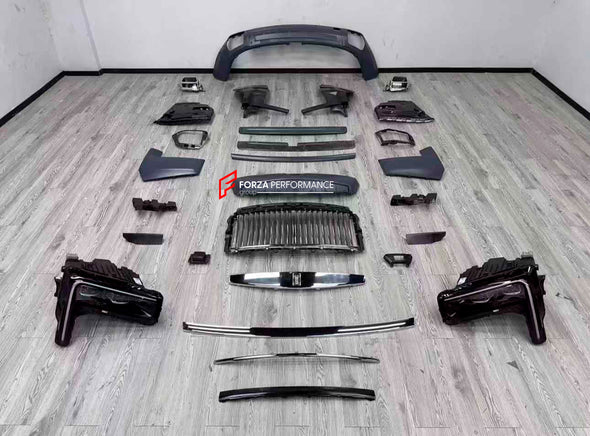 CONVERSION DRY CARBON BODY KIT for ROLLS ROYCE CULLINAN 2018 - 2025 UPGRADE to SERIES II 2025

Set includes:

Front Bumper
Grille Frame
Grille
Original Rolls-Royce Headlights