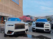 CONVERSION BODY KIT for ROLLS-ROYCE CULLINAN SERIES 1 2018 - 2025 UPGRADE to SERIES 2 FACELIFT 2025+

Set includes:

Front Bumper Assembly
Grille Frame
Front Grille
Headlights
Rear Bumper
Exhaust Tips
Material: Plastic

NOTE: Professional installation is required. When purchase inform us if you have night vision camera or not. Fender trimming is required. Headlights are available with or without AFS (Adaptive Front-lighting System) - the kit price depends on the headlights version.