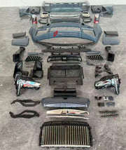 CONVERSION UPGRADE FACELIFT OLD TO NEW BODY KIT for Rolls Royce Cullinan Series I 2018 - 2024 to Cullinan Series II Facelift 2025+
Set includes:

Front Bumper Assembly
Front Grille
Front Headlights
Rear Bumper Assembly
Tail Lights
Exhaust Tips
Material: Plastic

NOTE: Professional installation is required.