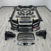 CONVERSION BODY KIT for ROLLS-ROYCE CULLINAN SERIES I 2018 - 2024 UPGRADE to CULLINAN SERIES II 2024+ FORZA PERFORMANCE custom fit 1016 Industries Style

Set includes:
Front Lip
Front Bumper Assembly
Front Grille
Headlights
Fender Flares
Side Skirts
Ducktail Spoiler

Material: Plastic

NOTE: Professional installation is required.