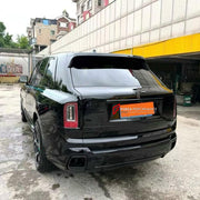 CONVERSION BODY KIT for ROLLS-ROYCE CULLINAN SERIES I 2018 - 2024 UPGRADE to CULLINAN SERIES II FACELIFT 2024+

Set includes:
Front Bumper Assembly
Body Side Door Moldings
Roof Spoiler
Rear Bumper Assembly
Rear Diffuser

Material: Plastic

NOTE: Professional installation is required.