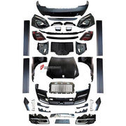 CONVERSION UPGRADE FACELIFT OLD TO NEW BODY KIT for Rolls-Royce Ghost 2010 - 2014 to Ghost 2024+
Set includes:

Front Bumper Assembly
Front Grille
License Plate
Hood Bonnet
Front Fenders
Side Skirts
Rear Bumper Assembly
Exhaust Tips
Material: Plastic

NOTE: Professional installation is required.
