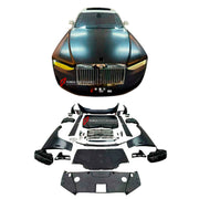 CONVERSION UPGRADE FACELIFT OLD TO NEW BODY KIT for Rolls-Royce Ghost 2010 - 2014 to Ghost 2025+
Set includes:

Front Bumper Assembly
Front Grille
License Plate
Hood Bonnet
Front Fenders
Side Skirts
Rear Bumper Assembly
Exhaust Tips
Material: Plastic

NOTE: Professional installation is required.