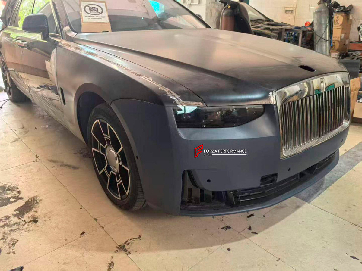 CONVERSION BODY KIT for ROLLS ROYCE GHOST 2010 - 2019 UPGRADE to 2025+

Set includes:

Front Bumper Assembly
Headlights
Front Grille
Hood Bonnet
Side Fenders
Side Skirts
Tail Lights
Rear Bumper Assembly

Exhaust Tips

Material: Plastic

NOTE: Professional installation is required.