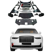 CONVERSION BODY KIT for ROLLS ROYCE GHOST 2010 - 2019 UPGRADE to 2025+

Set includes:

Front Bumper Assembly
Headlights
Front Grille
Hood Bonnet
Side Fenders
Side Skirts
Tail Lights
Rear Bumper Assembly

Exhaust Tips

Material: Plastic

NOTE: Professional installation is required.&nbsp;