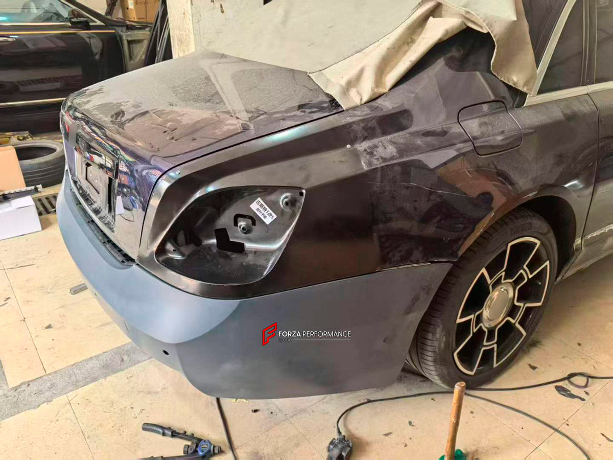 CONVERSION BODY KIT for ROLLS ROYCE GHOST 2010 - 2019 UPGRADE to 2025+

Set includes:

Front Bumper Assembly
Headlights
Front Grille
Hood Bonnet
Side Fenders
Side Skirts
Tail Lights
Rear Bumper Assembly

Exhaust Tips

Material: Plastic

NOTE: Professional installation is required.