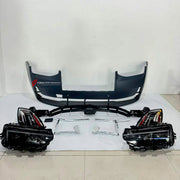 CONVERSION UPGRADE FACELIFT OLD TO NEW BODY KIT for Rolls Royce Ghost II RR21 2020 - 2024 to Ghost II RR21 Facelift 2025+
Set includes:

Front Bumper Assembly
Rear Bumper Headlights
Material: Plastic

NOTE: Professional installation is required.