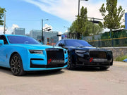 CONVERSION BODY KIT for ROLLS-ROYCE GHOST II RR21 2020 - 2024 UPGRADE to GHOST RR21 FACELIFT 2025+

Set includes:
Front Lip
Front Bumper Assembly
Front Grille
Headlights

Material: Plastic

NOTE: Professional installation is required.
