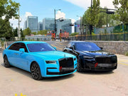 CONVERSION BODY KIT for ROLLS-ROYCE GHOST II RR21 2020 - 2024 UPGRADE to GHOST RR21 FACELIFT 2025+

Set includes:
Front Lip
Front Bumper Assembly
Front Grille
Headlights

Material: Plastic

NOTE: Professional installation is required.