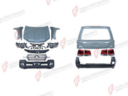 CONVERSION BODY KIT for TOYOTA LAND CRUISER 200 2007 - 2012 UPGRADE to LAND CRUISER 200 FACELIFT 2012 - 2016

Set includes:
Front Bumper Assembly
Front Grille
Headlights
Hood Bonnet
Fenders
Tail Lights
Rear Bumper Assembly

Material: Plastic

NOTE: Professional installation is required.