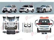 CONVERSION BODY KIT for TOYOTA LAND CRUISER 200 2007 - 2023 UPGRADE to LAND CRUISER 300 2021+ FORZA PERFORMANCE custom fit OEM Style
Set includes:

Front Lip
Front Bumper Assembly
Front Grille
Hood Bonnet
Fenders
Fender Flares
Side Mirror Covers
Side Skirts
Tail Lights
Rear Bumper Assembly
Rear Diffuser
Material: Plastic

NOTE: Professional installation is required.