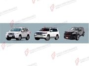CONVERSION BODY KIT for TOYOTA LAND CRUISER 200 2007 - 2023 UPGRADE to LAND CRUISER 300 2021+ FORZA PERFORMANCE custom fit OEM Style
Set includes:

Front Lip
Front Bumper Assembly
Front Grille
Hood Bonnet
Fenders
Fender Flares
Side Skirts
Side Mirror Covers
Rear Bumper Assembly
Rear Diffuser
Material: Plastic

NOTE: Professional installation is required.