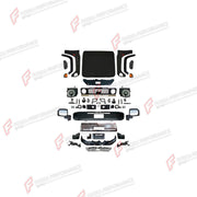 CONVERSION UPGRADE FACELIFT OLD TO NEW BODY KIT for Toyota Land Cruiser 76 2008 - 2023 to Land Cruiser 76 2024+
Set includes:

Front Lip
Front Bumper Assembly
Front Grille
Hood Bonnet
Side Mirror Covers
Front Fenders
Rear Bumper Assembly
Material: Plastic

NOTE: Professional installation is required.