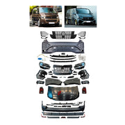 CONVERSION UPGRADE FACELIFT OLD TO NEW BODY KIT for Volkswagen Multivan T5.1 2010 - 2015 to Multivan T6.1 2019 - 2024
Set includes:

Front Lip
Front Bumper Assembly
Front Grille
Hood Bonnet
Fenders
Rear Bumper Assembly
Rear Diffuser
Material: Plastic

NOTE: Professional installation is required.
