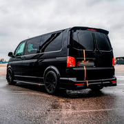 CONVERSION UPGRADE FACELIFT OLD TO NEW BODY KIT for Volkswagen Multivan T6.1 Facelift 2019 - 2024 to Transporter T6.1 Facelift 2019 - 2024
Set includes:

Front Lower Bumper
Side Skirts
Rear Diffuser
Exhaust Tips
Material: Plastic

NOTE: Professional installation is required.