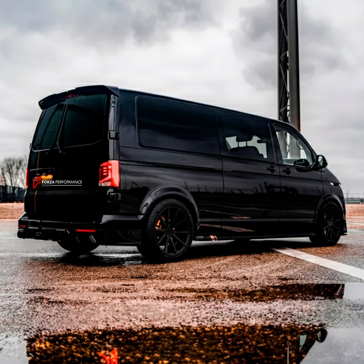 CONVERSION UPGRADE FACELIFT OLD TO NEW BODY KIT for Volkswagen Multivan T6.1 Facelift 2019 - 2024 to Transporter T6.1 Facelift 2019 - 2024
Set includes:

Front Lower Bumper
Side Skirts
Rear Diffuser
Exhaust Tips
Material: Plastic

NOTE: Professional installation is required.