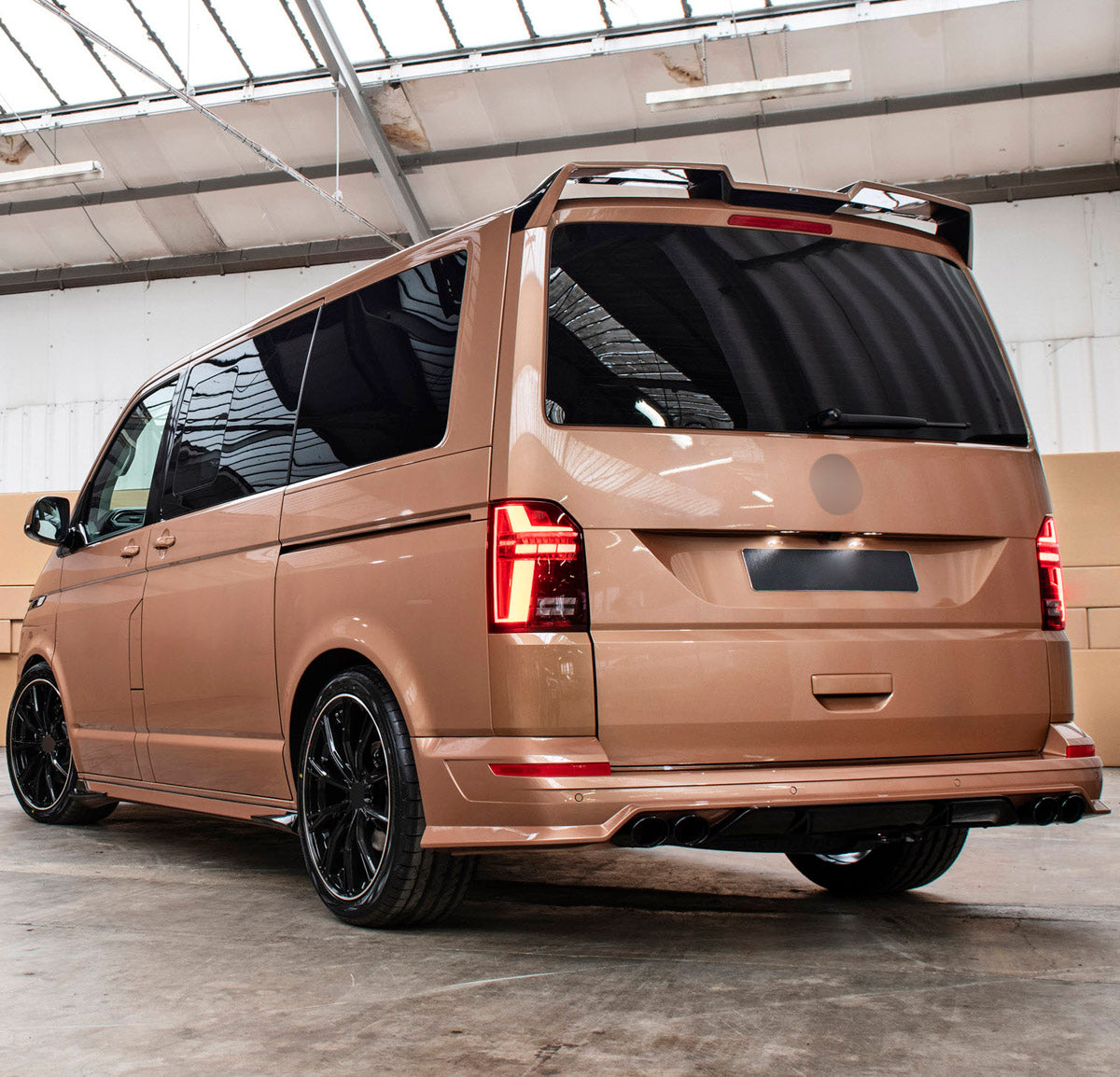 CONVERSION UPGRADE FACELIFT OLD TO NEW BODY KIT for Volkswagen Multivan T6.1 Facelift 2019 - 2024 to Transporter T6.1 Facelift 2019 - 2024
Set includes:

Front Lower Bumper
Side Skirts
Rear Diffuser
Exhaust Tips
Material: Plastic

NOTE: Professional installation is required.