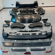 CONVERSION UPGRADE FACELIFT OLD TO NEW BODY KIT for Volkswagen Transporter T5.1 Facelift 2010 - 2015 to Transporter T6.1 Facelift 2019 - 2024
Set includes:

Front Bumper Assembly
Front Grille
Hood Bonnet
Front Fenders
Rear Bumper Assembly
Rear Diffuser
Material: Plastic

NOTE: Professional installation is required.