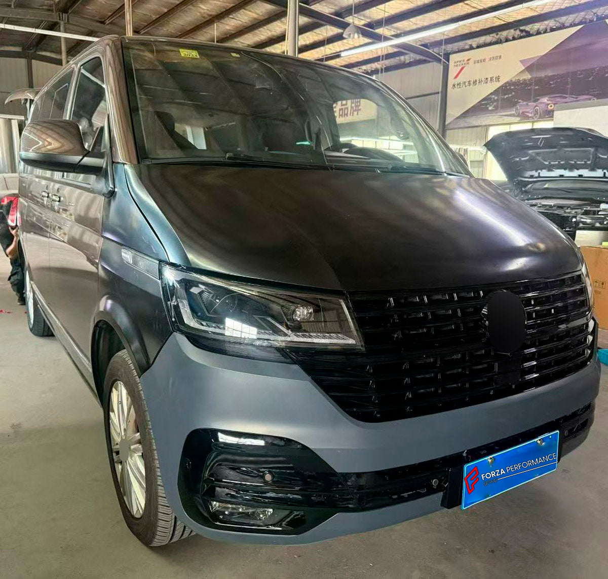 CONVERSION UPGRADE FACELIFT OLD TO NEW BODY KIT for Volkswagen Transporter T5.1 Facelift 2010 - 2015 to Transporter T6.1 Facelift 2019 - 2024
Set includes:

Front Bumper Assembly
Front Grille
Hood Bonnet
Front Fenders
Rear Bumper Assembly
Rear Diffuser
Material: Plastic

NOTE: Professional installation is required.