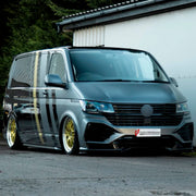 CONVERSION UPGRADE FACELIFT OLD TO NEW BODY KIT for Volkswagen Transporter T5.1 Facelift 2010 - 2015 to Transporter T6.1 Facelift 2019 - 2024
Set includes:

Front Bumper Assembly
Front Grille
Hood Bonnet
Front Fenders
Rear Bumper Assembly
Rear Diffuser
Material: Plastic

NOTE: Professional installation is required.