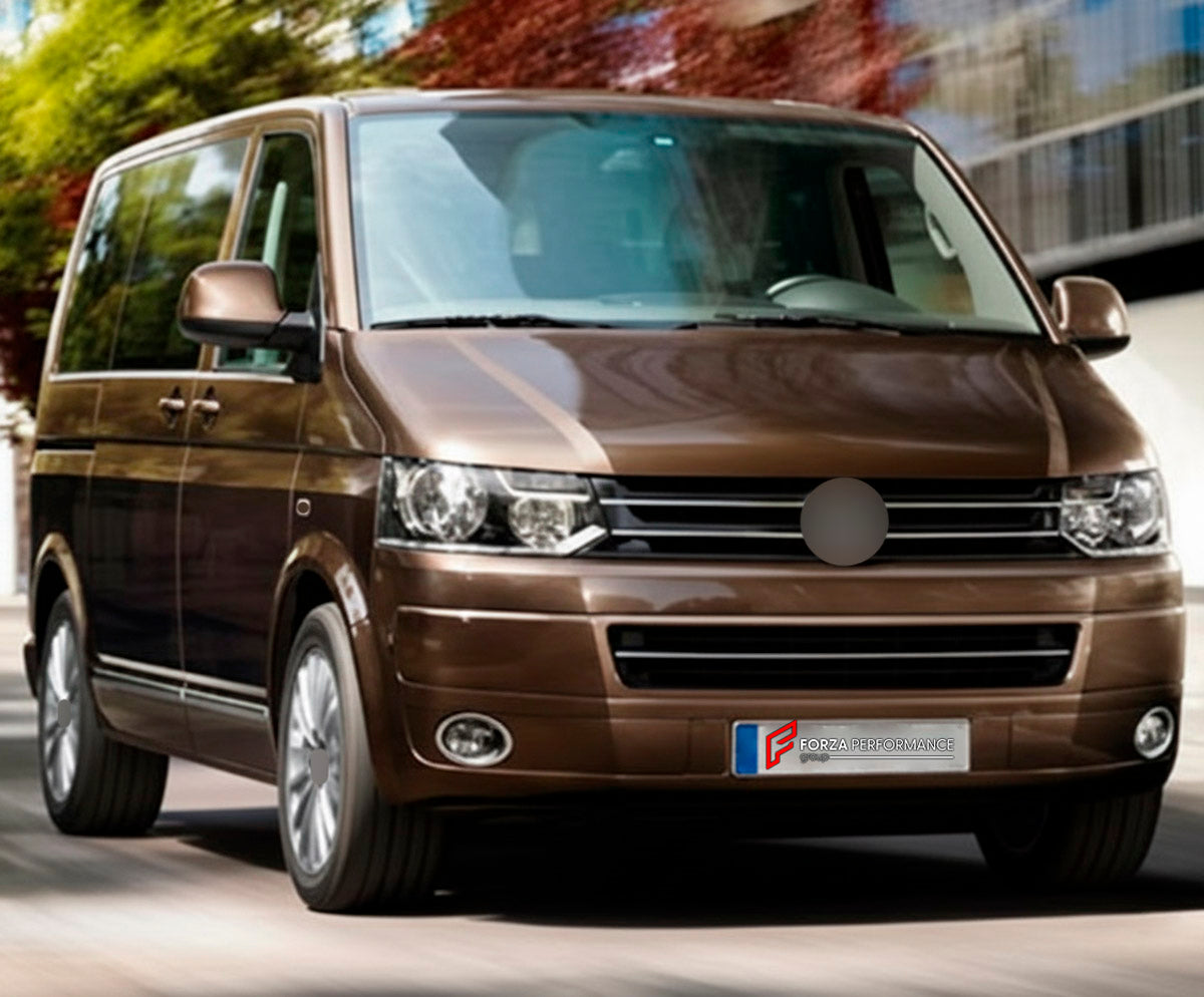 CONVERSION UPGRADE FACELIFT OLD TO NEW BODY KIT for Volkswagen Transporter T5.1 Facelift 2010 - 2015 to Transporter T6.1 Facelift 2019 - 2024
Set includes:

Front Bumper Assembly
Front Grille
Hood Bonnet
Front Fenders
Rear Bumper Assembly
Rear Diffuser
Material: Plastic

NOTE: Professional installation is required.