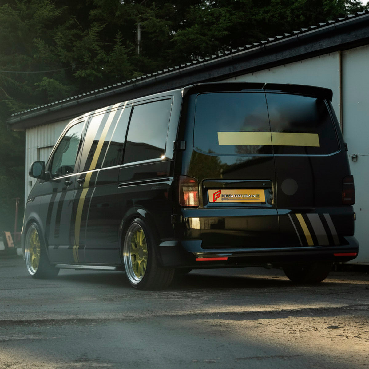 CONVERSION UPGRADE FACELIFT OLD TO NEW BODY KIT for Volkswagen Transporter T5.1 Facelift 2010 - 2015 to Transporter T6.1 Facelift 2019 - 2024
Set includes:

Front Bumper Assembly
Front Grille
Hood Bonnet
Front Fenders
Rear Bumper Assembly
Rear Diffuser
Material: Plastic

NOTE: Professional installation is required.